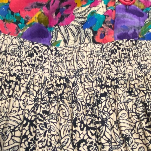 Vintage Carole Little Petites gauze printed midi skirt - Picture 4 of 7